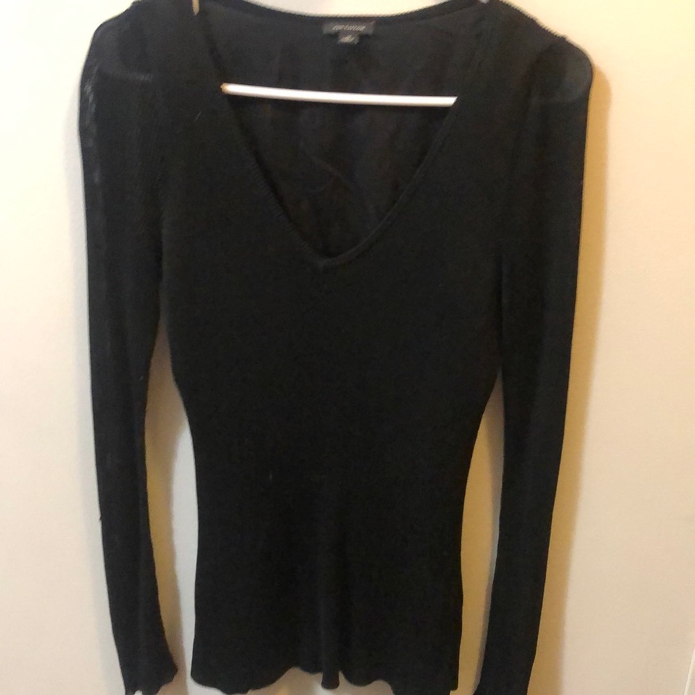 Ann Taylor silk tank with v neck sweater set